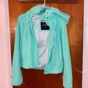 Mint Hollister All weather Jacket